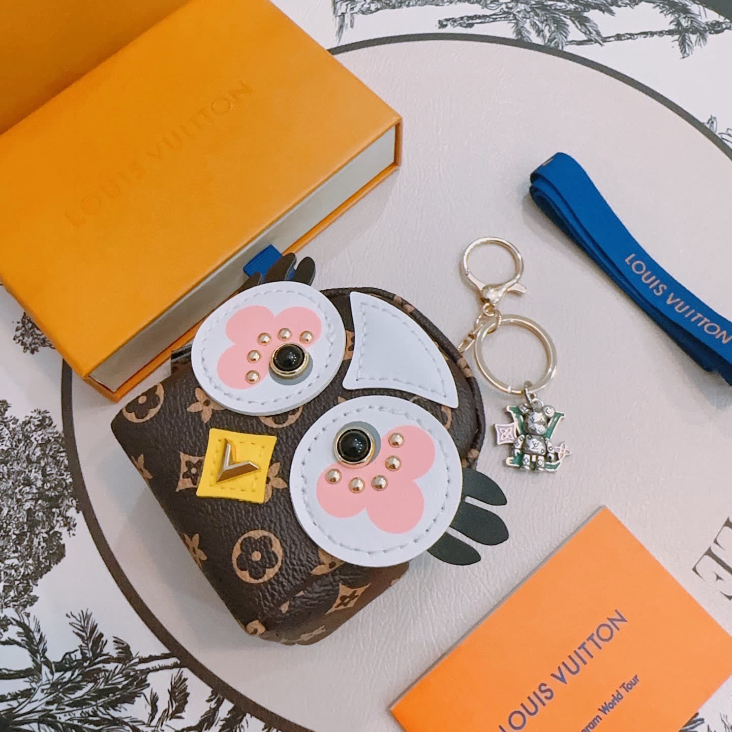 Louis Vuitton Owl Shaped Keychain